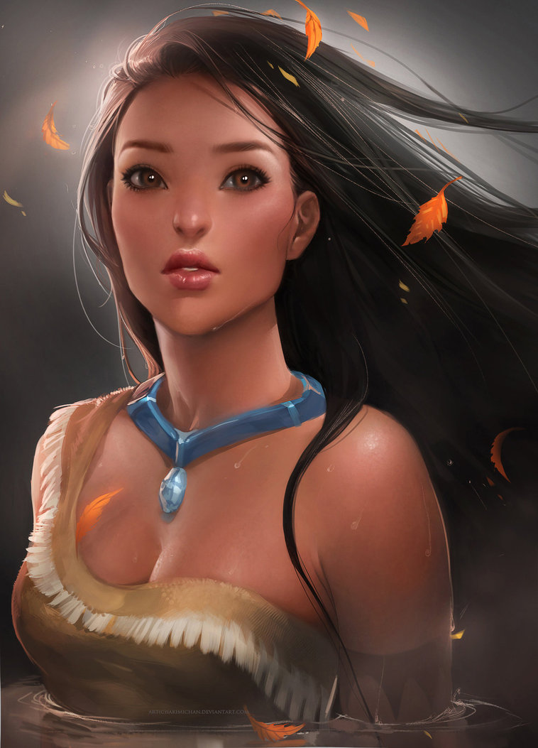 Sexy Pocahontas? (image by sakimichan – via imgur)